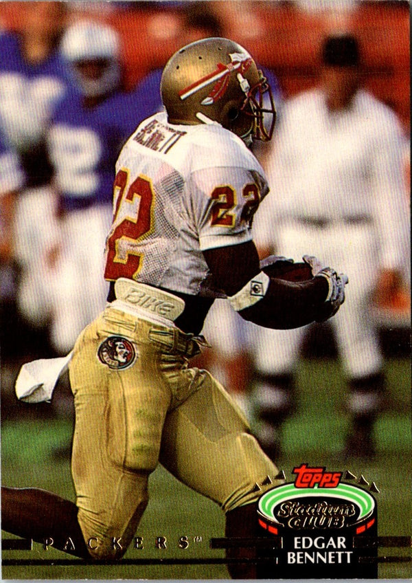 1992 Stadium Club Edgar Bennett #388 Rookie