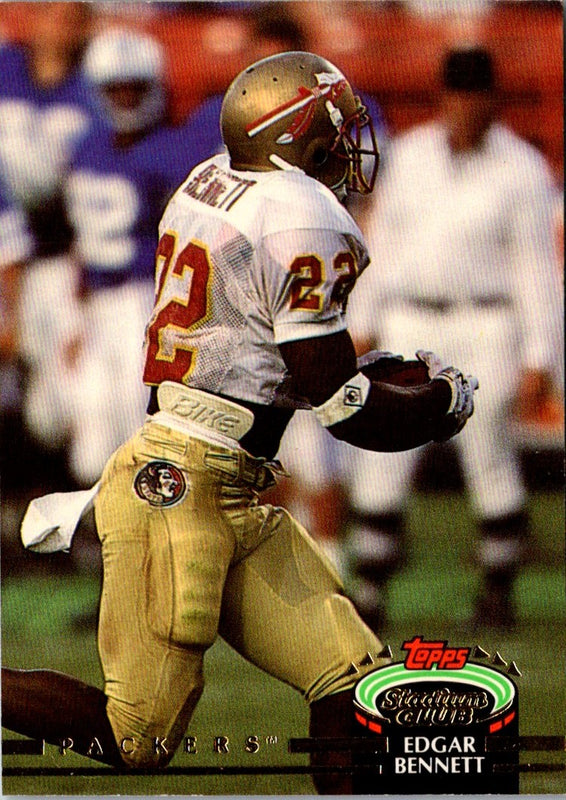 1992 Stadium Club Edgar Bennett #388 Rookie