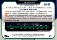 2015 Bowman Chrome Prospects Luiz Gohara #BCP165