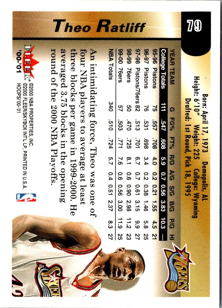 2000 Hoops Hot Prospects Theo Ratliff