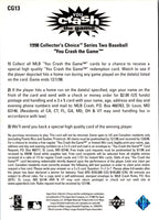 1998 Collector's Choice You Crash the Game Exchange Vladimir Guerrero #CG13