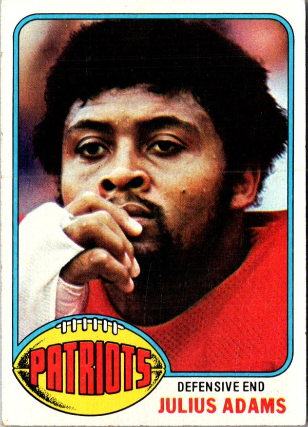 1976 Topps Julius Adams #348