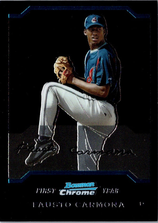 2004 Bowman Chrome Fausto Carmona #210 Rookie