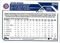 2023 Topps Update Jeter Downs #US145 Rookie