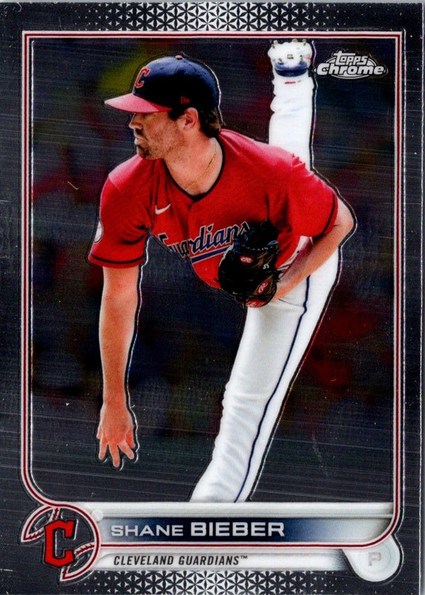 2022 Topps Chrome Shane Bieber #208