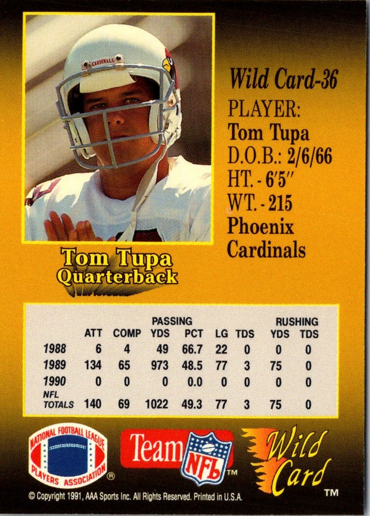 1991 Wild Card Tom Tupa