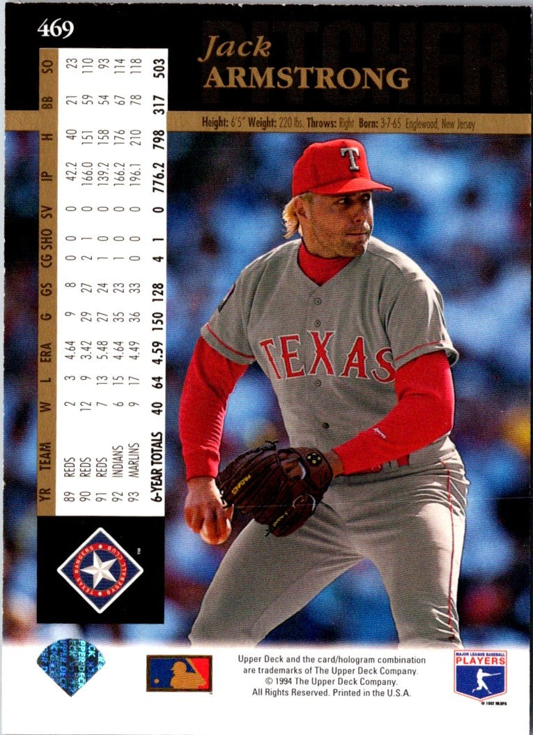 1994 Upper Deck Electric Diamond Jack Armstrong