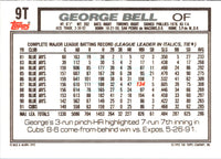 1992 Topps Traded George Bell #9T