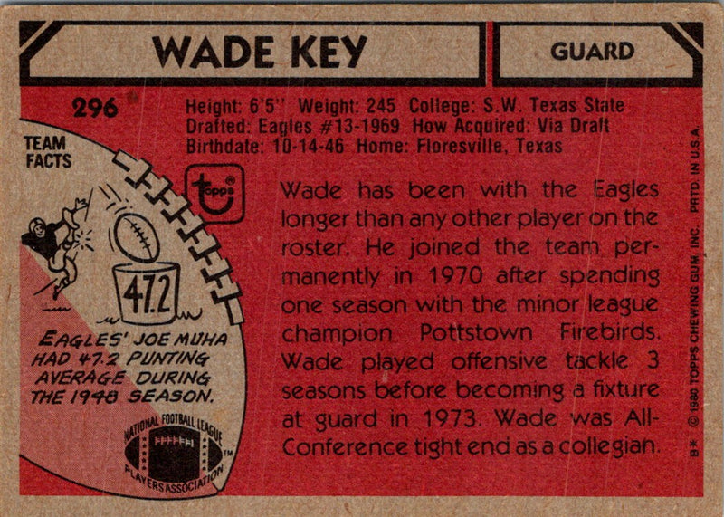 1974 Topps Wade Key