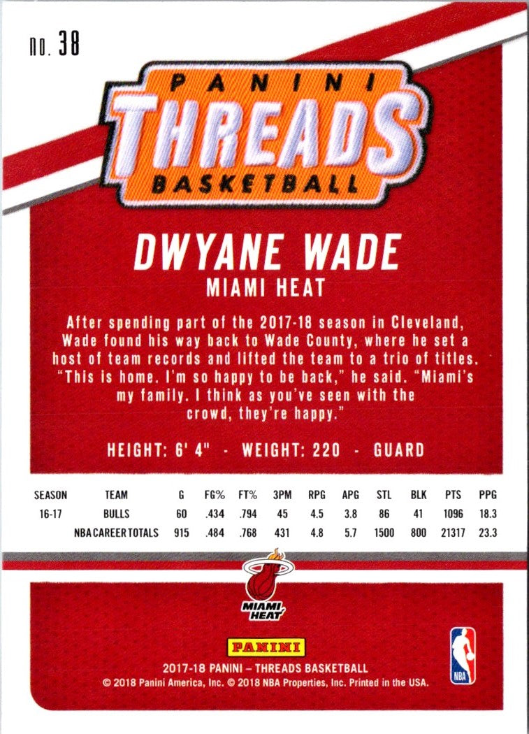 2018 Panini Dwyane Wade