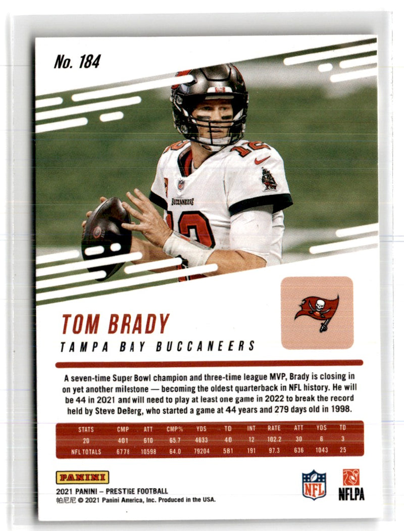 2021 Panini Prestige Tom Brady