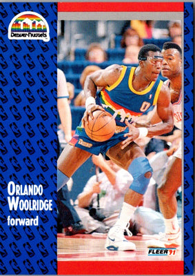 1991 Fleer 3D Acrylic Orlando Woolridge #56