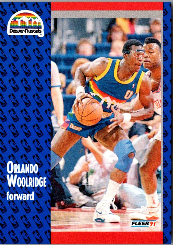 1991 Fleer 3D Acrylic Orlando Woolridge #56