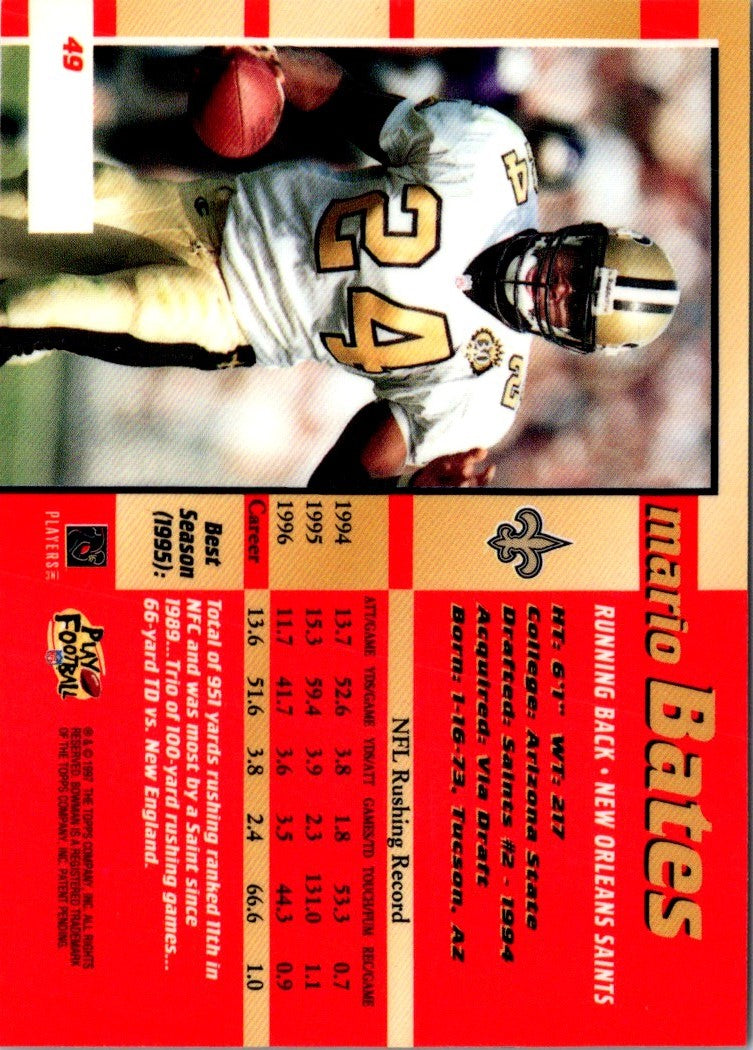 1997 Bowman's Best Mario Bates