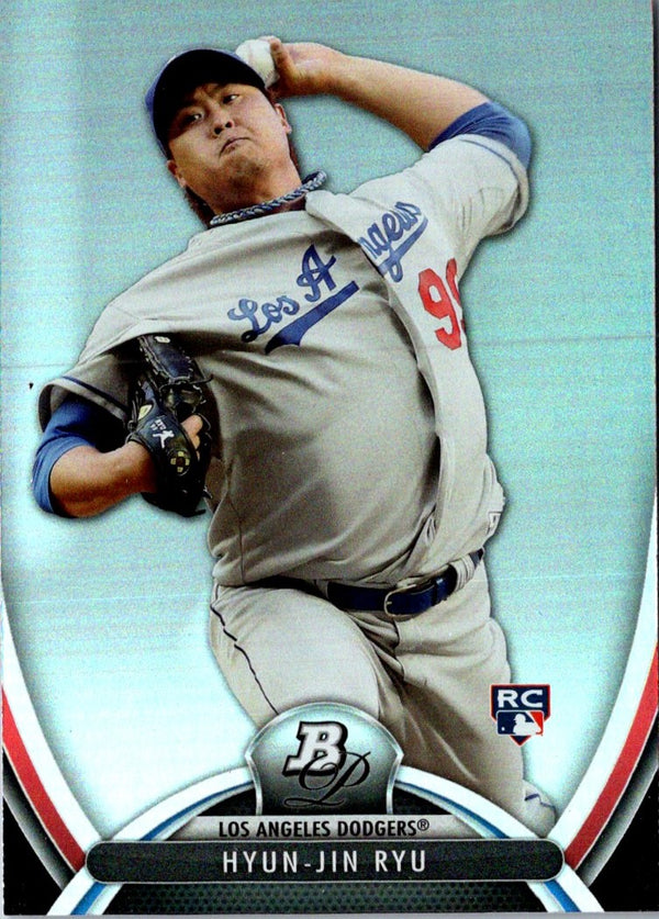 2013 Bowman Platinum Hyun-Jin Ryu #96 Rookie