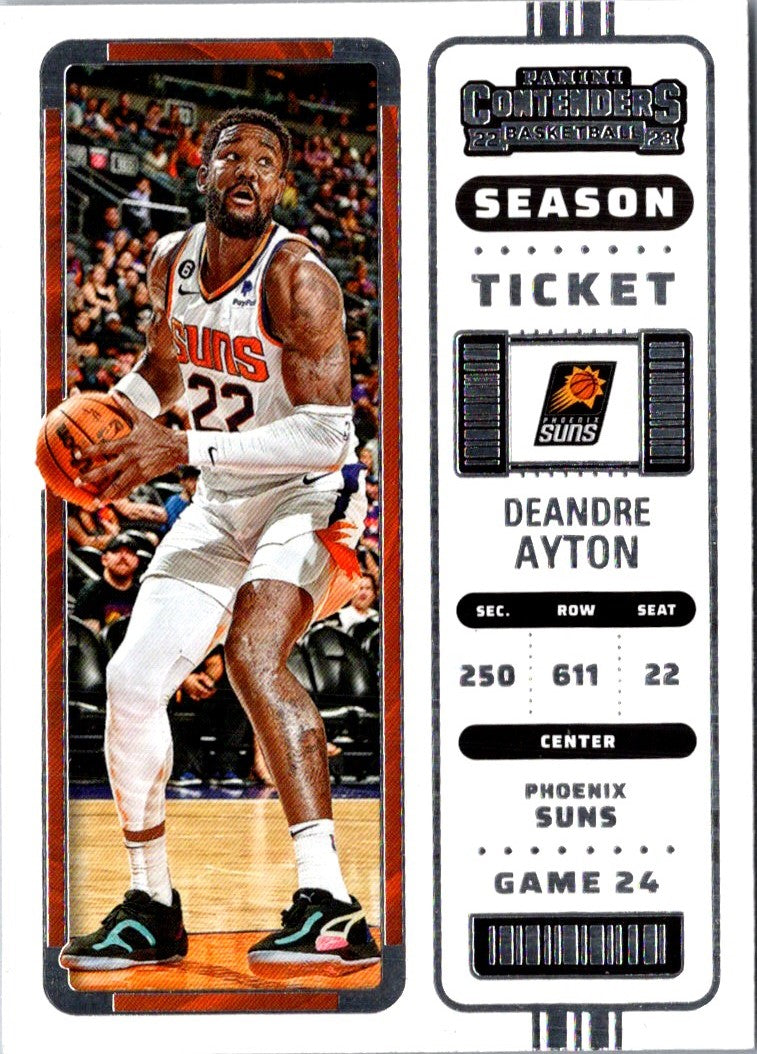 2022 Panini Contenders Season Ticket Deandre Ayton