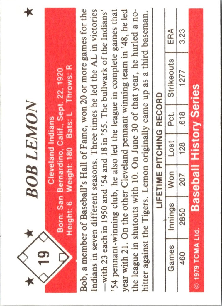 1979 TCMA 50's Bob Lemon