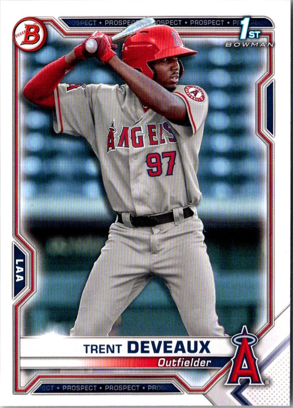 2021 Bowman Prospects Trent Deveaux #BP-94