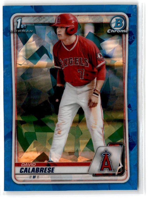 2020 Bowman Draft Chrome Sapphire David Calabrese #BD-103