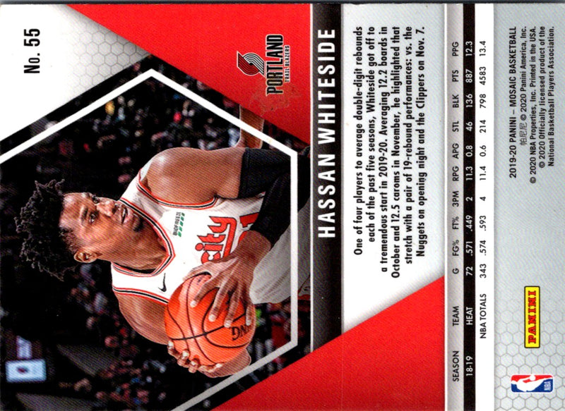 2019 Panini Mosaic Hassan Whiteside