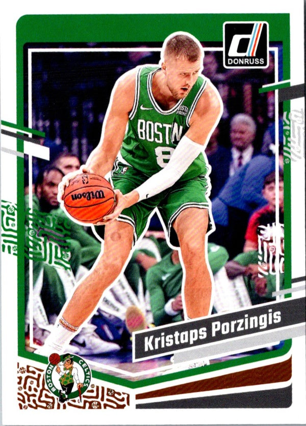 2023 Donruss Green Laser Holo Kristaps Porzingis #33