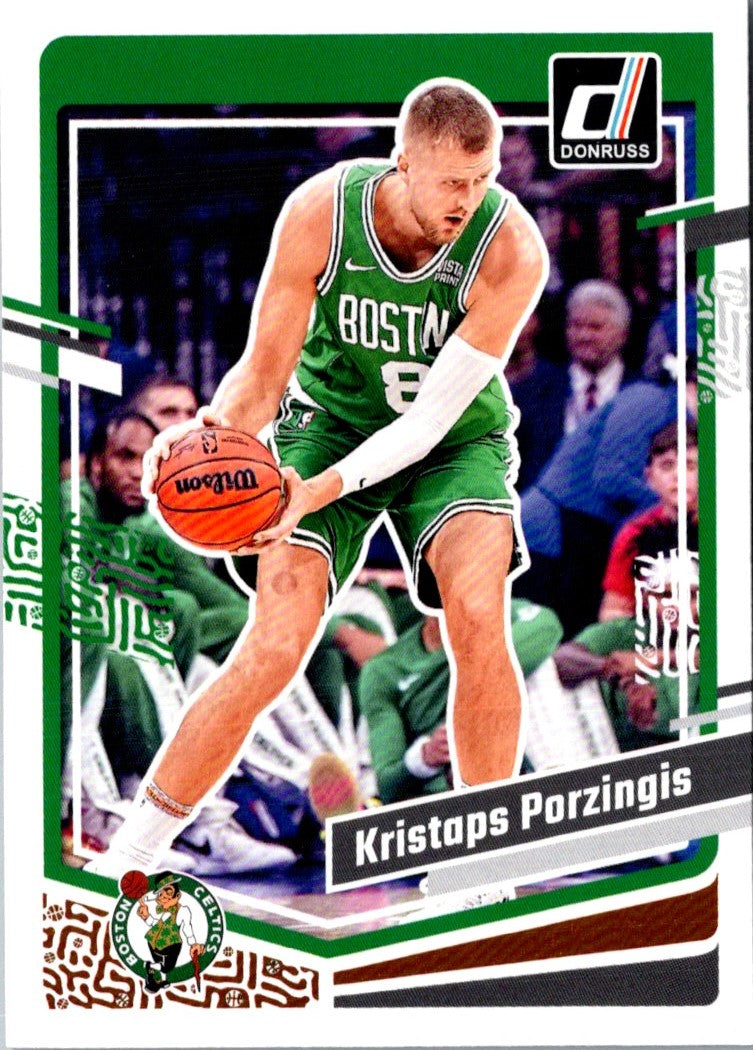 2023 Donruss Green Laser Holo Kristaps Porzingis