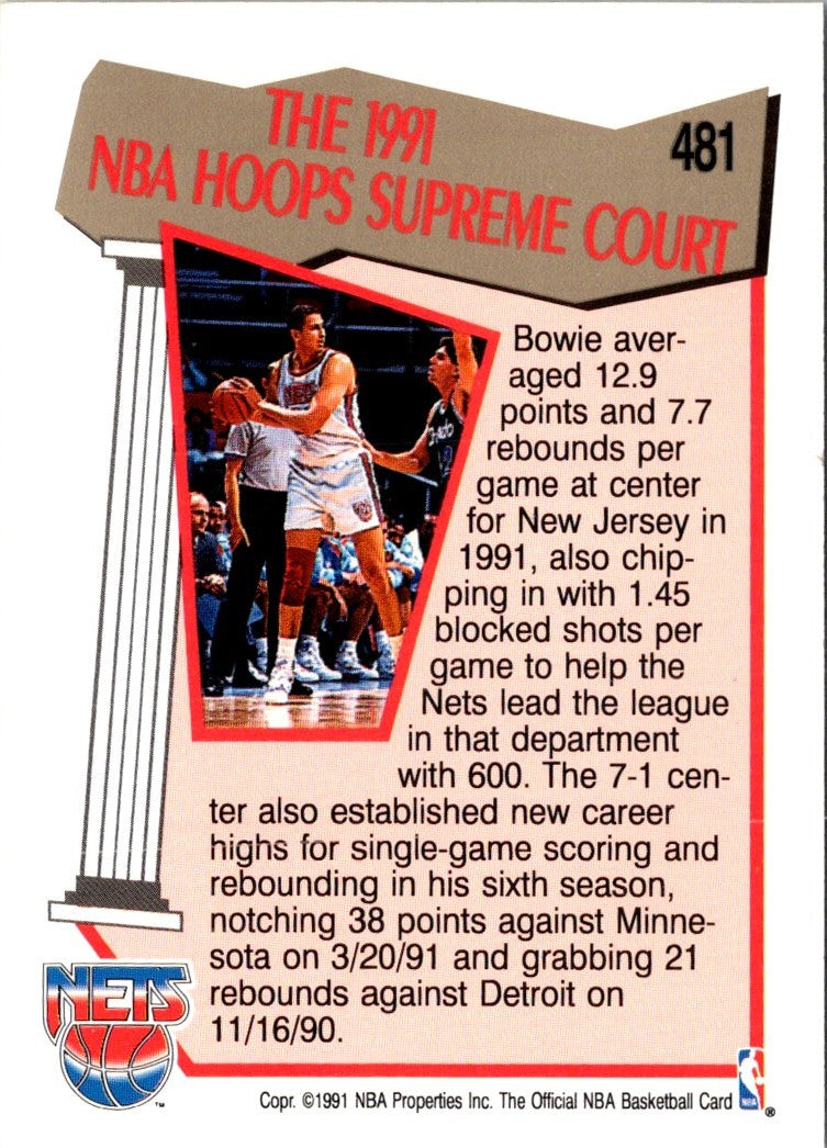 1991 Hoops Sam Bowie