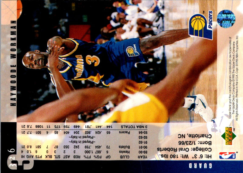1995 Upper Deck Haywoode Workman