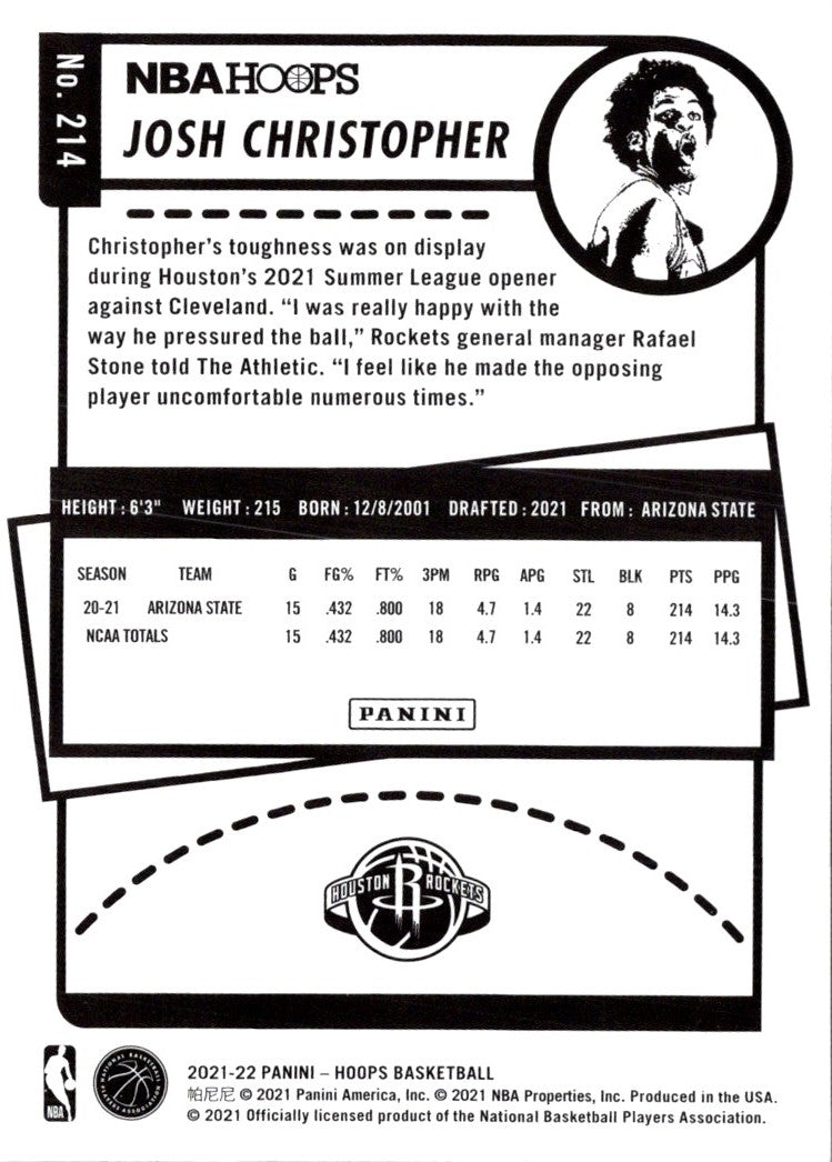 2021 Hoops Red Backs Josh Christopher