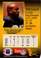 1991 Wild Card Greg Townsend #40