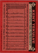 1986 Topps Kent Tekulve