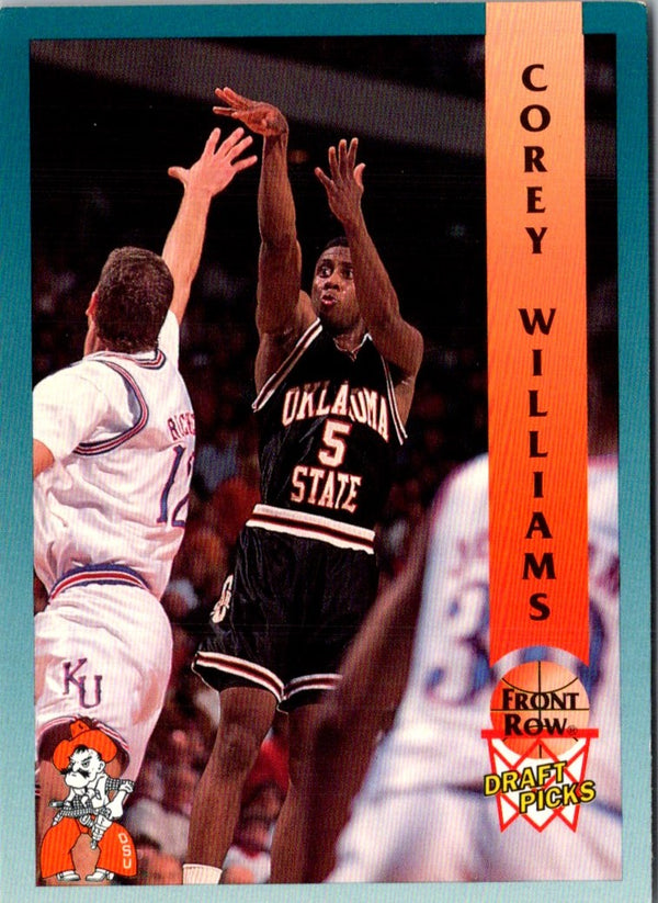 1992 Front Row Draft Picks Corey Williams #74