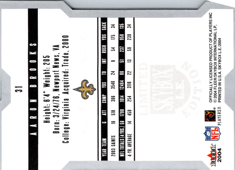 2004 SkyBox LE Aaron Brooks