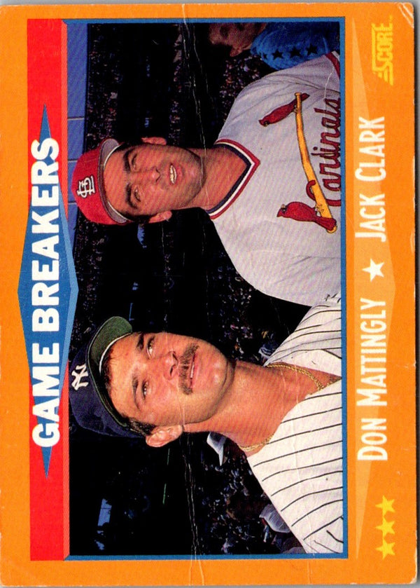 1988 Score Don Mattingly/Jack Clark #650
