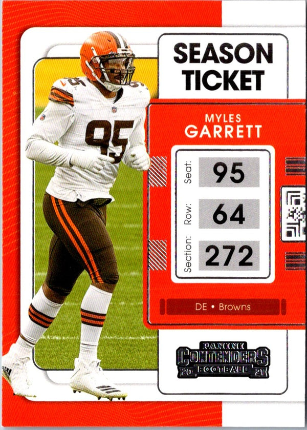 2021 Panini Contenders Red Zone Myles Garrett #23