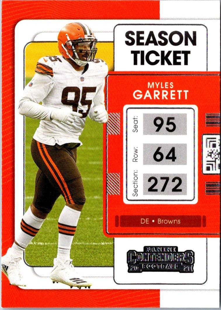 2021 Panini Contenders Red Zone Myles Garrett