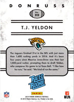 2015 Donruss T.J. Yeldon #212 Rookie