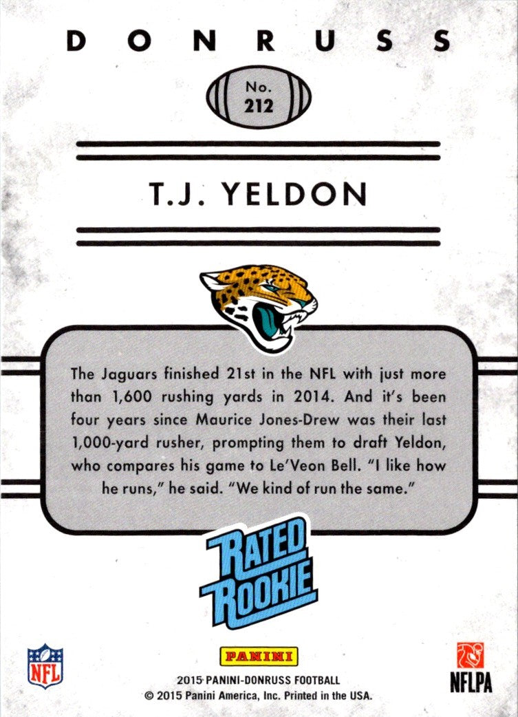 2015 Donruss T.J. Yeldon