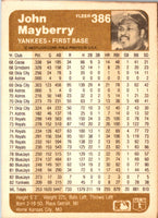 1983 Fleer John Mayberry #386
