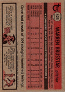 1981 Topps Warren Brusstar