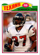 2005 Topps Heritage Domanick Davis