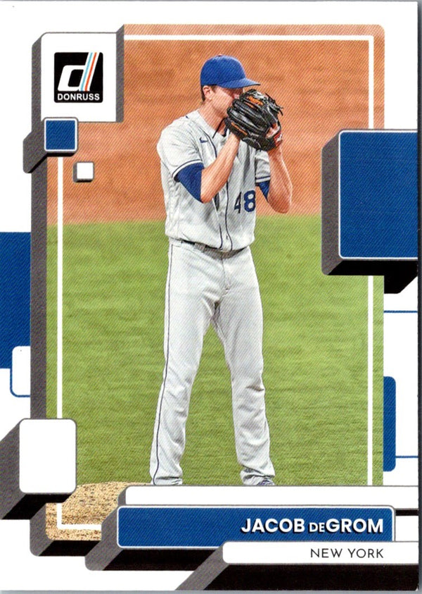 2022 Donruss Holo Blue Jacob deGrom #101