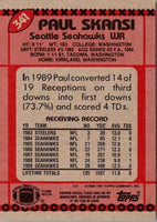 1990 Topps Paul Skansi #341 Rookie