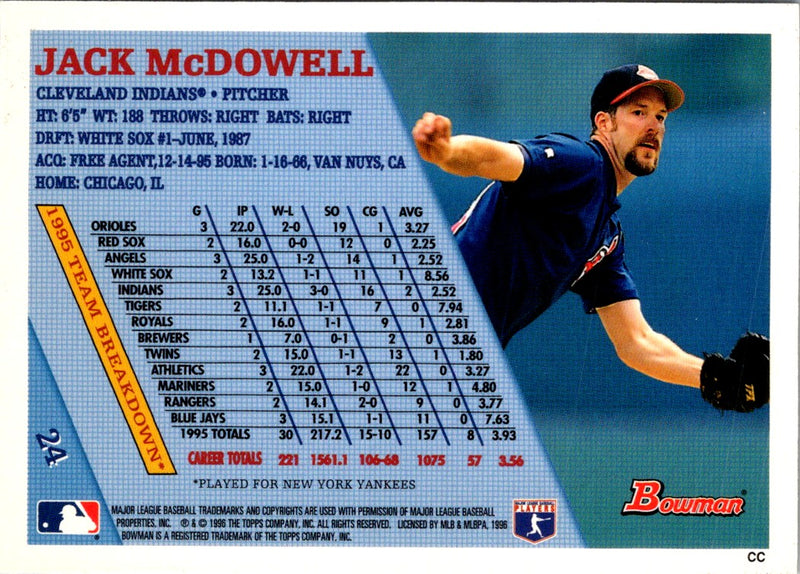 1997 Bowman Jack McDowell