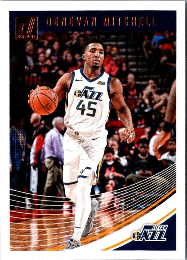 2018 Donruss Optic Blue Velocity Donovan Mitchell #63