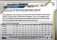 2020 Topps Adalberto Mondesi #35