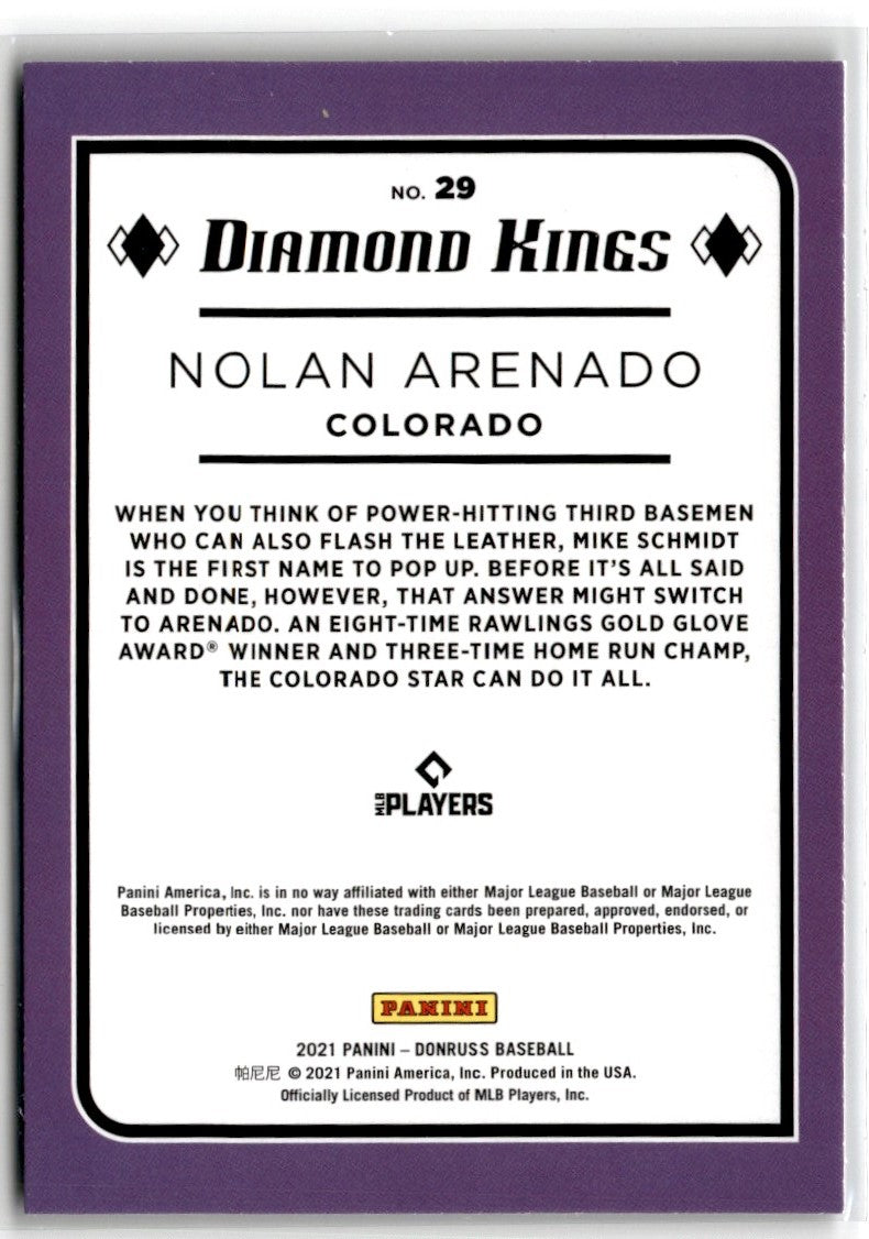 2021 Donruss Nolan Arenado