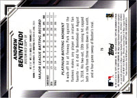 2019 Bowman Platinum Andrew Benintendi #75