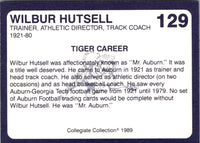1989 Collegiate Collection Auburn Coke 580 Wilbur Hutsell #129