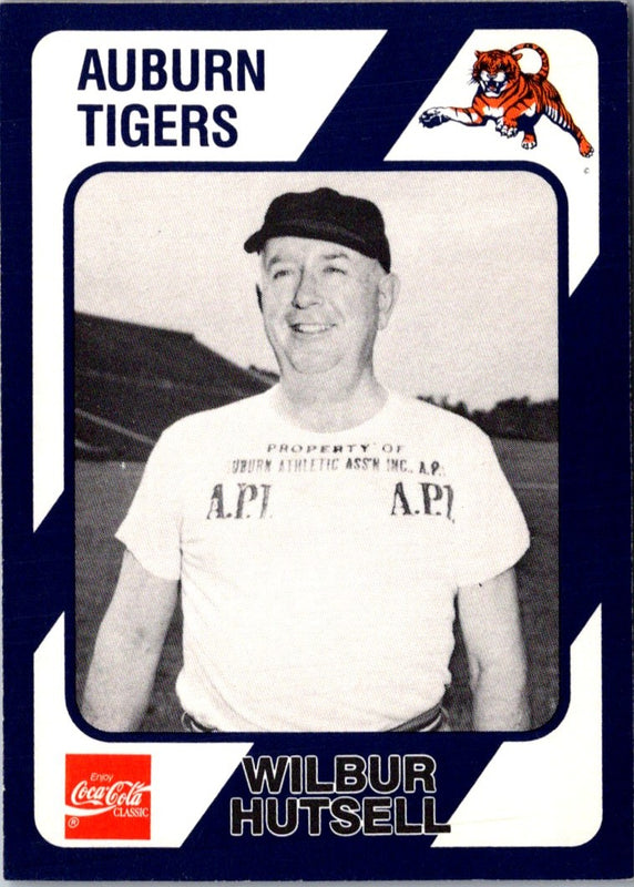 1989 Collegiate Collection Auburn Coke 580 Wilbur Hutsell #129